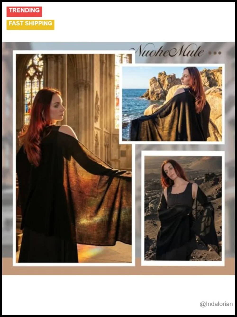 Premium Wool and Yak Wool Wrap Shawl Scarf for Women Travel
